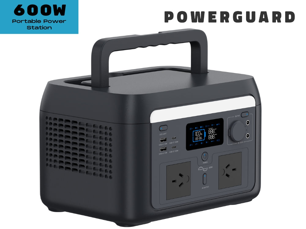 PowerGuard 600W Portable Power Station | Compact & Powerful